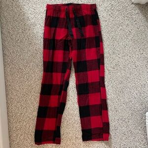 Old Navy Red and Black Checkered Pants